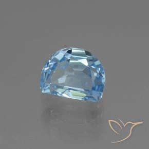 Topazio Celeste naturale da 2.91 ct, Taglio a fantasia, VVS