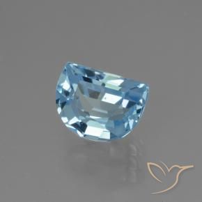 Topazio Blu svizzero naturale da 2.82 ct, Taglio a fantasia, VS
