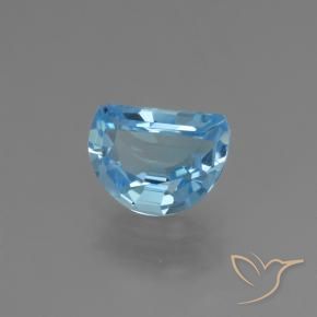 Topazio Celeste naturale da 2.24 ct, Taglio a fantasia, VVS