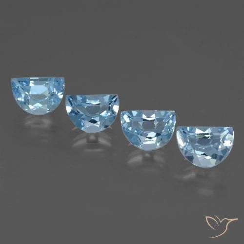 3.91ctw Naturale Celeste Topazio, Taglio a fantasia, VVS-VS