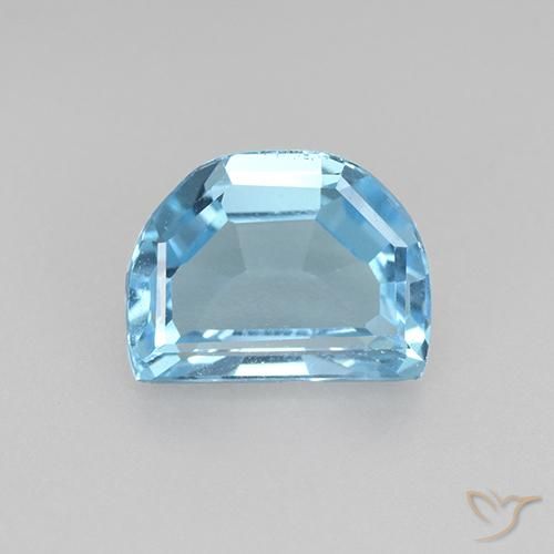 2.39ct Naturale Celeste Topazio, Taglio a fantasia, VVS-VS