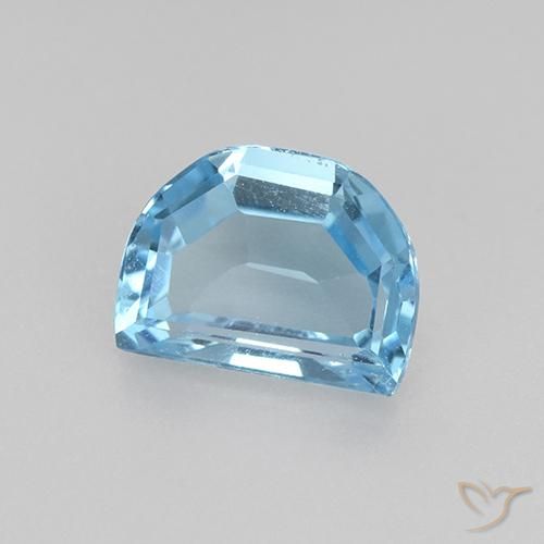 Topazio Celeste naturale da 2.39 ct, Taglio a fantasia, VVS-VS