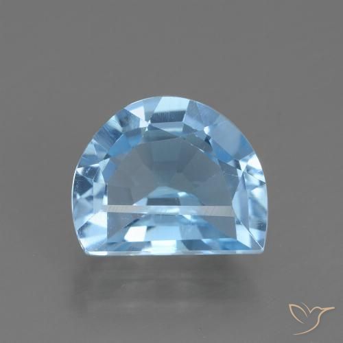 2.27ct Naturale Celeste Topazio, Taglio a fantasia, VVS-VS