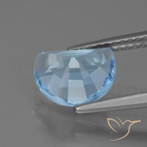 Topazio Celeste naturale da 2.27 ct, Taglio a fantasia, VVS-VS