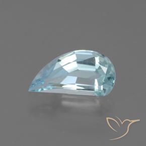 Topazio Celeste naturale da 1.42 ct, Taglio a fantasia, VVS