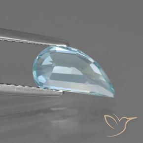Topazio Celeste naturale da 1.42 ct, Taglio a fantasia, VVS