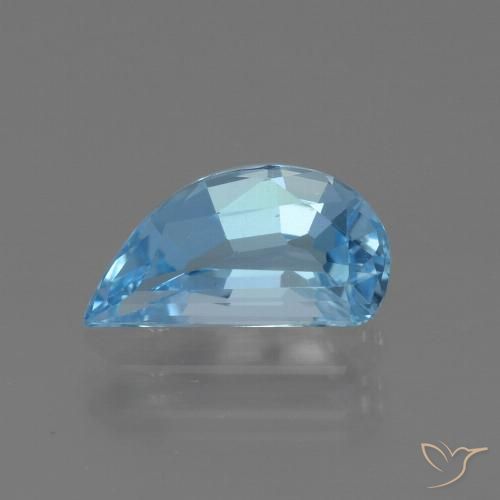 1.49ct Naturale Celeste Topazio, Taglio a fantasia, VVS