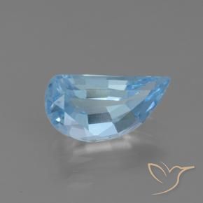 Topazio Celeste naturale da 1.49 ct, Taglio a fantasia, VVS