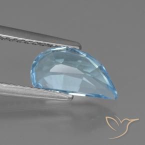 Topazio Celeste naturale da 1.49 ct, Taglio a fantasia, VVS