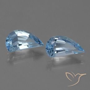 Gemme di Topazio Blu svizzero naturale da 2.73 ct, Taglio a fantasia, VVS-VS