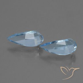Gemme di Topazio Blu svizzero naturale da 2.73 ct, Taglio a fantasia, VVS-VS