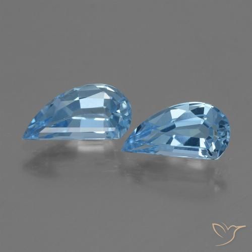 2.90ctw Naturale Blu svizzero Topazio, Taglio a fantasia, VVS