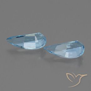 Gemme di Topazio Blu svizzero naturale da 2.58 ct, Taglio a fantasia, VVS-VS