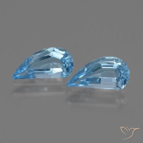 2.70ctw Naturale Blu svizzero Topazio, Taglio a fantasia, VVS-VS