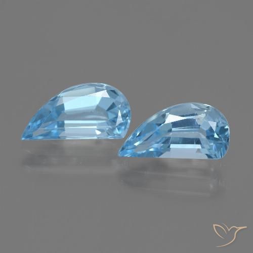 2.92ctw Naturale Celeste Topazio, Taglio a fantasia, VVS