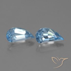 Gemme di Topazio Blu svizzero naturale da 2.73 ct, Taglio a fantasia, VVS
