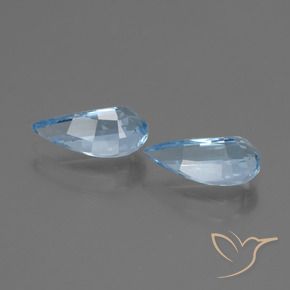 Gemme di Topazio Blu svizzero naturale da 2.73 ct, Taglio a fantasia, VVS