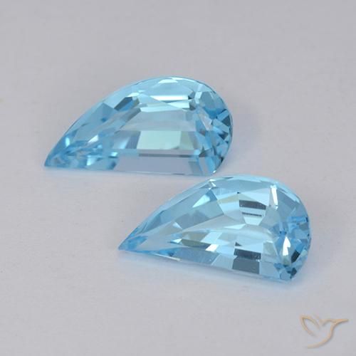 Gemme di Topazio Blu svizzero naturale da 2.78 ct, Taglio a fantasia, VVS