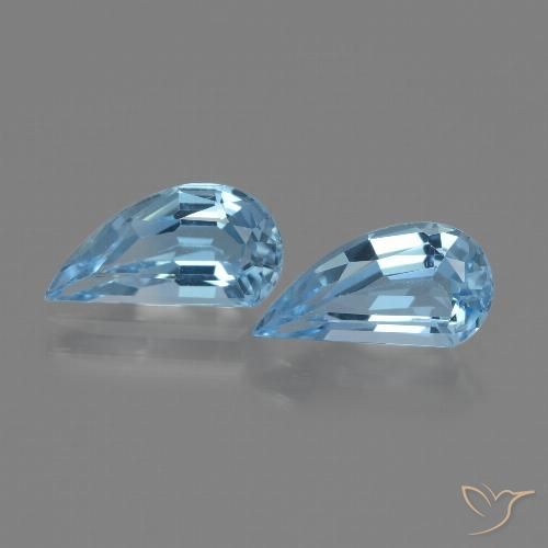 2.65ctw Naturale Blu svizzero Topazio, Taglio a fantasia, VVS-VS
