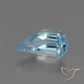 Topazio Celeste naturale da 1.36 ct, Taglio a fantasia, VVS