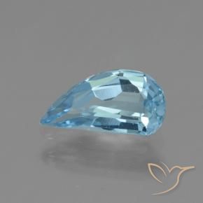 Topazio Celeste naturale da 1.41 ct, Taglio a fantasia, VVS