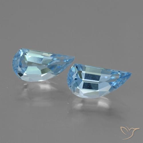 3.04ctw Naturale Blu svizzero Topazio, Taglio a fantasia, VVS-VS