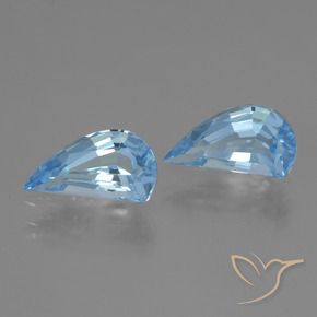 Gemme di Topazio Celeste naturale da 2.71 ct, Taglio a fantasia, VVS