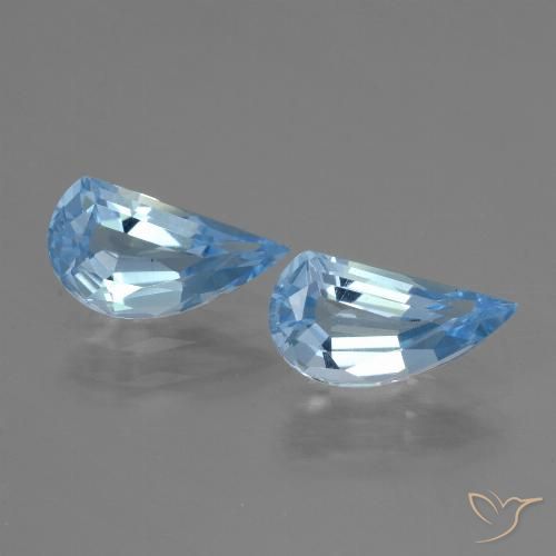 2.71ctw Naturale Celeste Topazio, Taglio a fantasia, VVS-VS