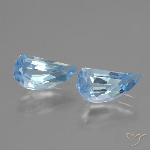 2.58ctw Naturale Celeste Topazio, Taglio a fantasia, VVS