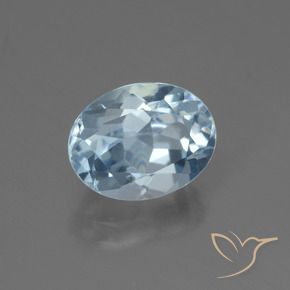 Topazio Celeste naturale da 2.48 ct, Ovale, VVS-VS