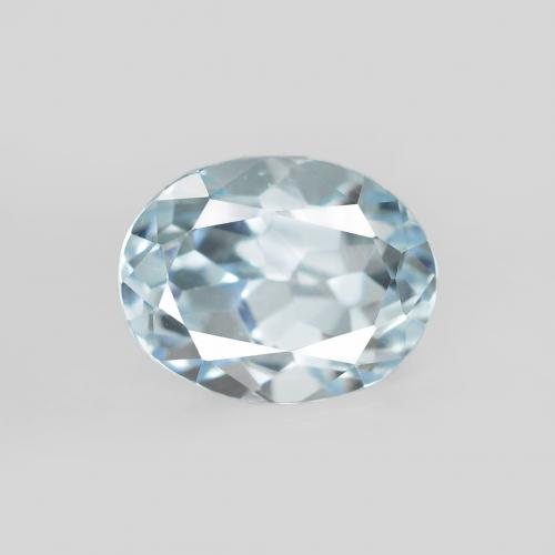 2.57ct Naturale Bambina blu Topazio, Ovale, VVS-VS