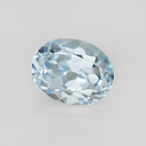 Topazio Bambina blu naturale da 2.57 ct, Ovale, VVS-VS