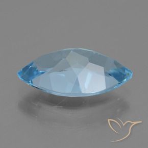 Topazio Blu svizzero naturale da 3.97 ct, Taglio marquise, VS