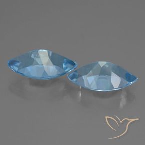 Gemme di Topazio Blu svizzero naturale da 8.34 ct, Taglio marquise, VVS
