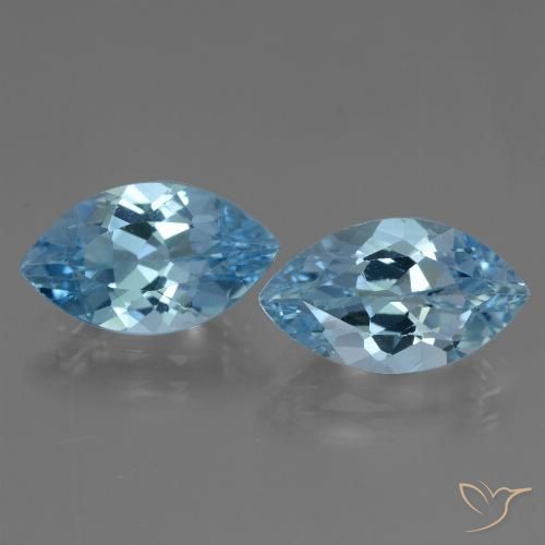 8.27ctw Naturale Blu svizzero Topazio, Taglio marquise, VVS-VS