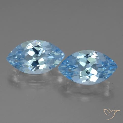 8.32ctw Naturale Celeste Topazio, Taglio marquise, VVS-VS