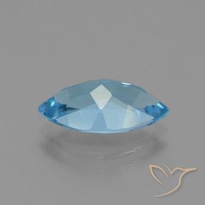 Topazio Blu svizzero naturale da 3.85 ct, Taglio marquise, VVS