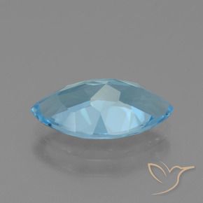 Topazio Celeste naturale da 3.80 ct, Taglio marquise, VVS