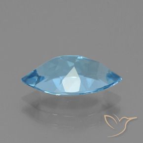 Topazio Blu svizzero naturale da 3.70 ct, Taglio marquise, VVS
