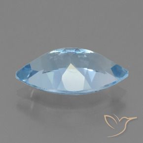 Topazio Celeste naturale da 4.11 ct, Taglio marquise, VVS-VS