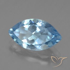 Topazio Blu svizzero naturale da 3.82 ct, Taglio marquise, VVS