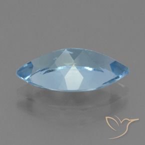 Topazio Blu svizzero naturale da 3.82 ct, Taglio marquise, VVS