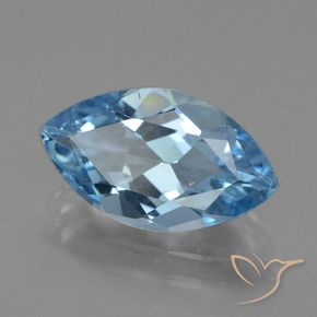 Topazio Blu svizzero naturale da 3.64 ct, Taglio marquise, VS