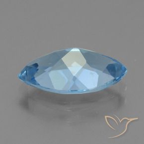 Topazio Blu svizzero naturale da 3.64 ct, Taglio marquise, VS
