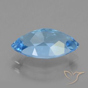 Topazio Blu svizzero naturale da 4.27 ct, Taglio marquise, VVS-VS