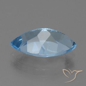 Topazio Blu svizzero naturale da 4.40 ct, Taglio marquise, VVS-VS