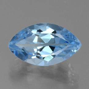 Topazio Blu svizzero naturale da 5.33 ct, Taglio marquise, VVS