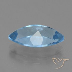 Topazio Blu svizzero naturale da 4.48 ct, Taglio marquise, VVS