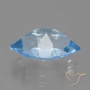 Topazio Blu svizzero naturale da 4.35 ct, Taglio marquise, VVS