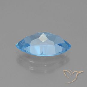 Topazio Blu svizzero naturale da 4.12 ct, Taglio marquise, VVS